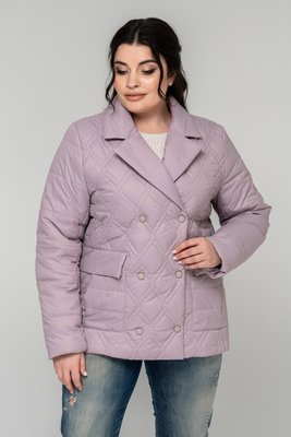 Куртка пиджак женская стеганная пудра Стейси размер 48 101884-SL фото