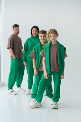 Сімейні спортивні костюми для сім'ї однакові Freedom зелений 1530-7717-SL фото