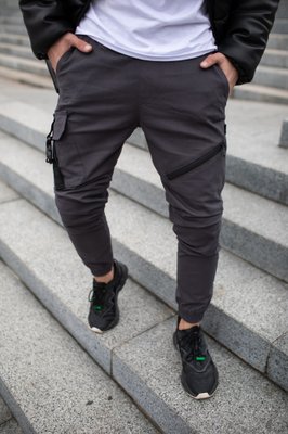 Чоловічі штани котонові карго з кишенями fast Traveller сірі 1589542586-kairo фото