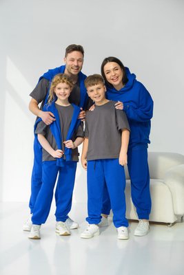 Сімейні спортивні костюми для сім'ї однакові Freedom електрик 1530-7717-SL-1 фото