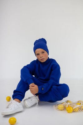 Спортивний костюм дитячий утеплений з начосом синій 1536-TEV-3 фото