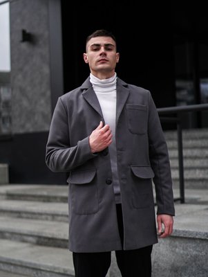 Чоловіче пальто кашемірове сіре 1669658062-kairo фото