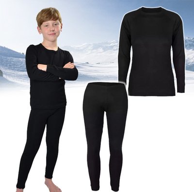 дитяча термобілизна чорна для хлопчика комплект термо зимовий 770612 фото