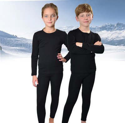комплект дитячої термобілизни чорне, кофта і штани 770611-1 фото