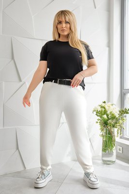 Жіночі брюки Мом стильні білі розмір 40-42 5246-SL фото