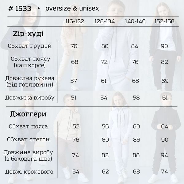 Детский спортивный костюм кофта и джоггеры черный размеры 116-122 1533-SL фото