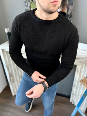 Чоловічий светр овал чорний 770476-kairo фото