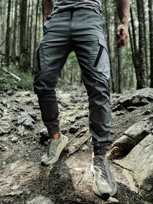 Чоловічі штани котонові карго з кишенями Storm сірі 1630068515-kairo фото