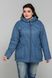 Жіноча куртка з капюшоном джинс Кассандра розмір 48 101869-SL фото 3